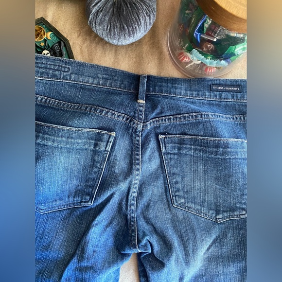 CITIZENS OF HUMANITY Dani Cropped Straight Leg Jeans Low-rise in Blue Sz 27 - Picture 9 of 14